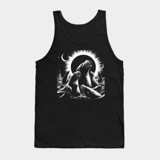 Seal Lover Sea Solar Eclipse Of April 8 2024   Seals Girls Boys Women Tank Top